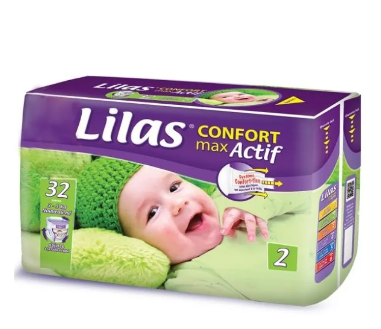 COUCHE BEBE CONFOT MAX ACTIF TAILLE 2