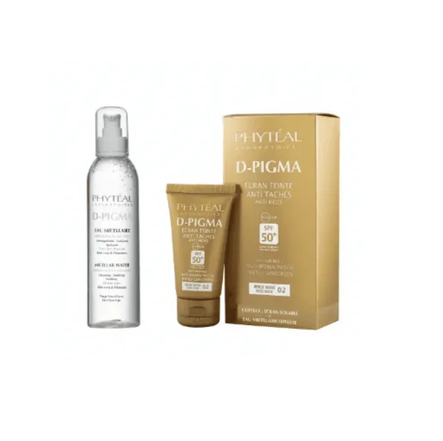 PHYTEAL DPIGMA ECRAN BEIGE ROSE SPF50+ 50ML + DPIGMA EAU MICELLAIRE A L’ALOE VERA 150ML OFFERTE