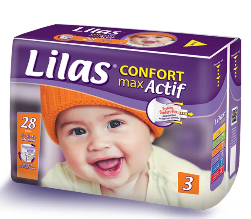 Couches Bébé Lilas Confort Max 3