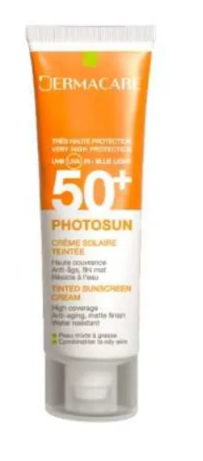 DERMACARE PHOTOSUN Crème Solaire teintée 1.5 Peaux Mixtes à Grasses spf 50