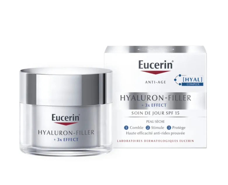 Eucerin Hyaluron Filler + 3x Effect Soin de Jour SPF 15 Peau
