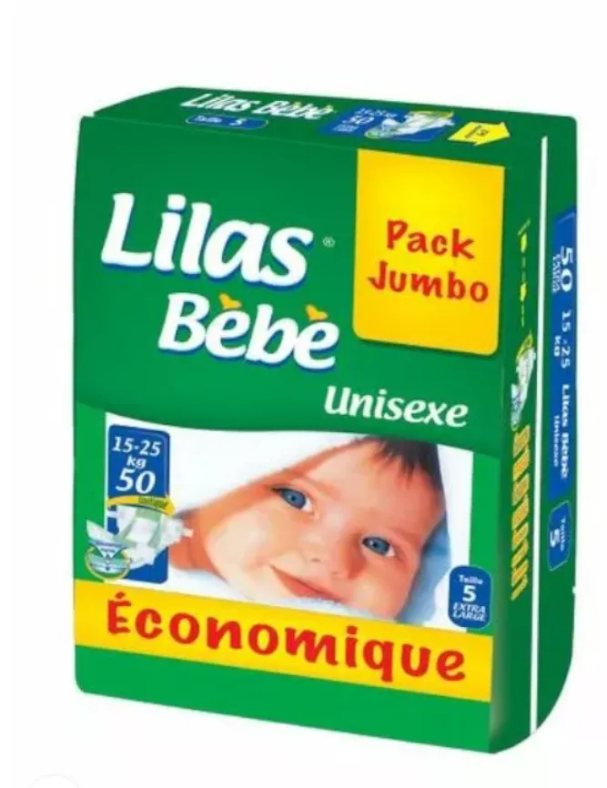COUCHE BEBE UNISEX JUMBO TAILLE5 (15-25)