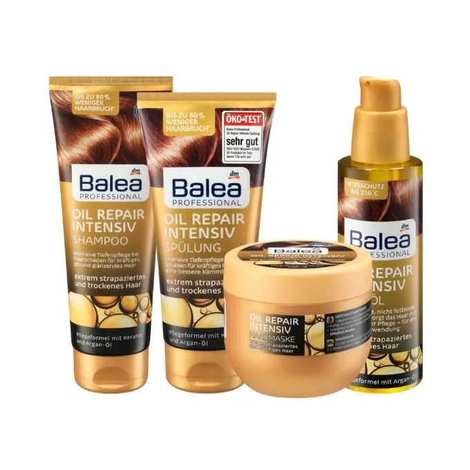Balea Pack Shampoing Et Démêleur Professionnel Et Liquide Reconstituant Et Mask