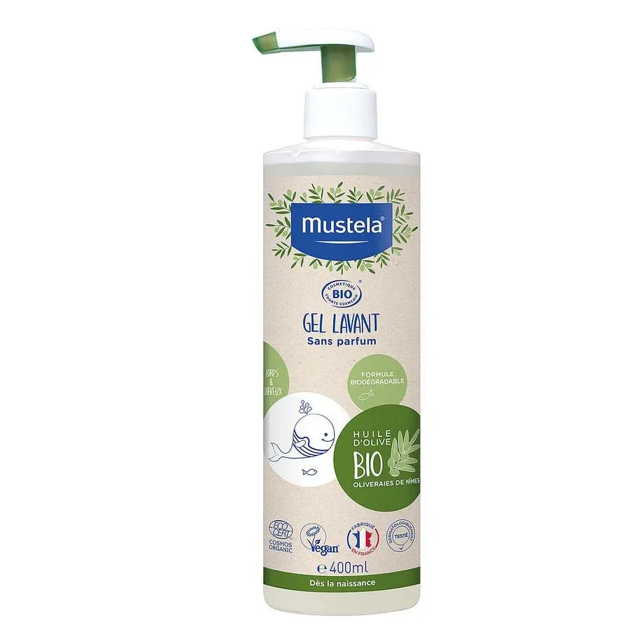 MUSTELA BIO Gel Lavant Corps et Cheveux 400ML