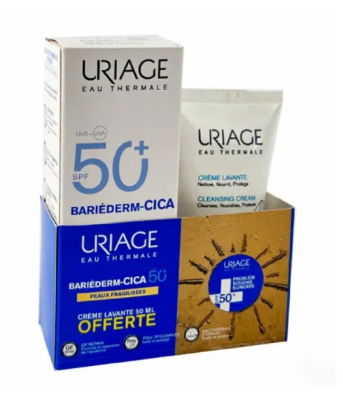 URIAGE DUO BARIEDRM-CICA CREME SPF50 + CREME LAVANTE 50ML OFFERTE